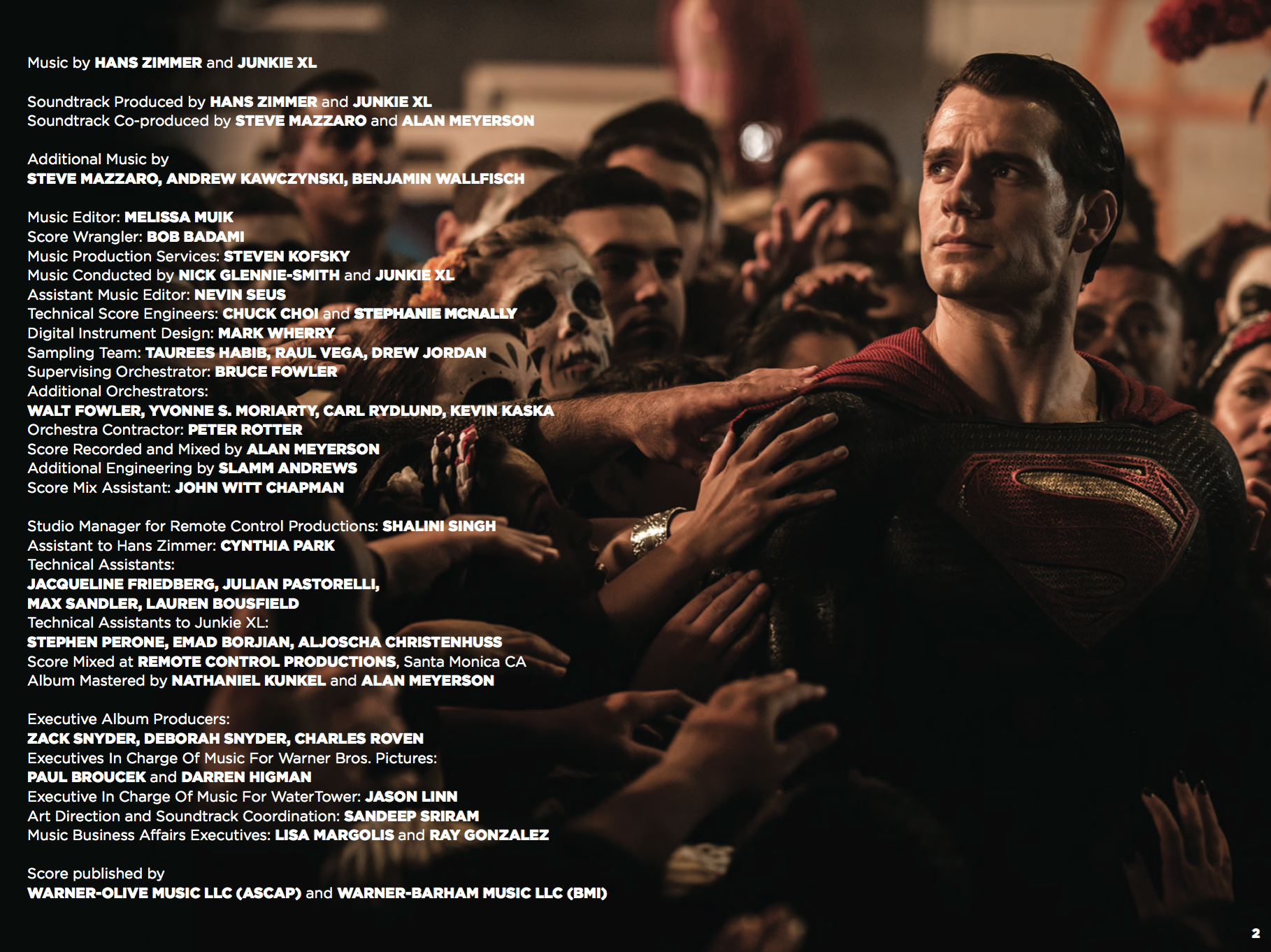 A closer look at the official 'Batman v Superman' Soundtrack - Dark Knight  News
