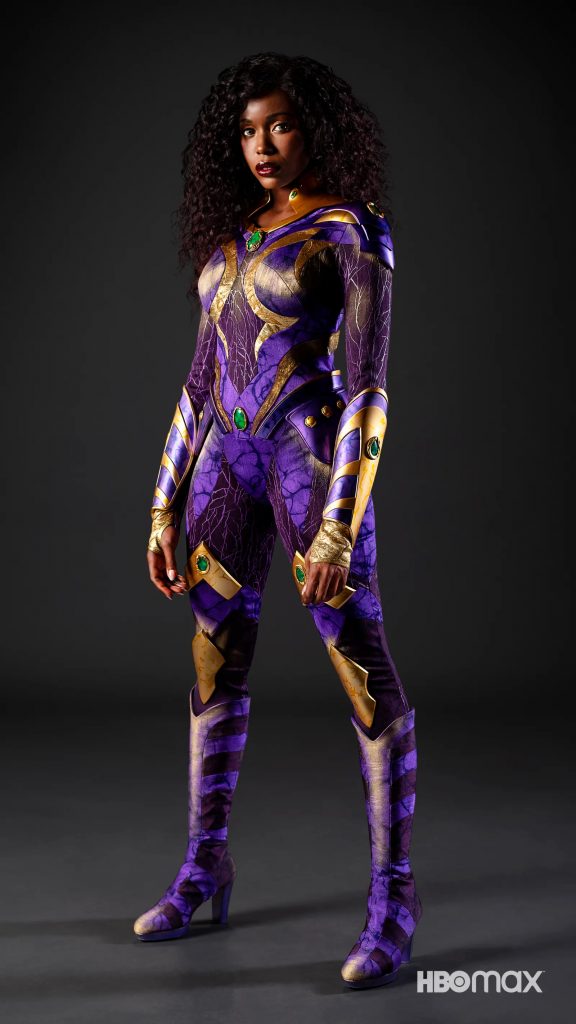 Anna Diop in her Titans Season 3 Starfire costume