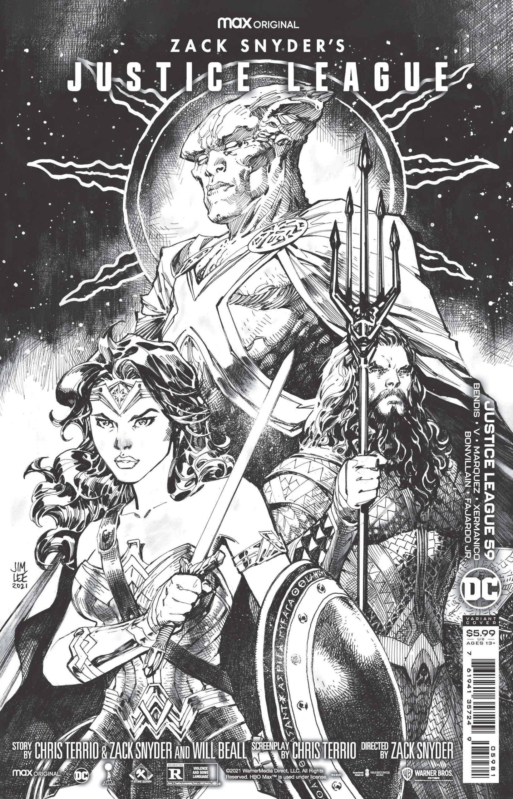 COVER F 1:25 LIAM SHARP VARIANT JUSTICE LEAGUE #59 DC Comics 2021