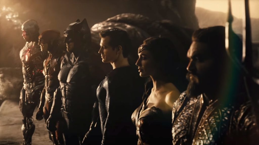 Cyborg, Flash, Batman, Superman, Wonder Woman, Aquatman - The Justice League