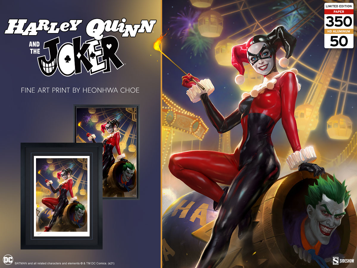 Harley Quinn and The Joker Fine Art Print Coming From Sideshow ...