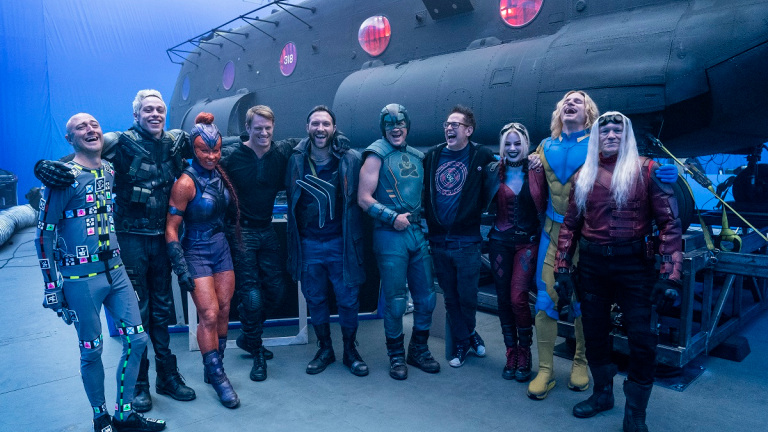 the suicide squad cast and james gunn