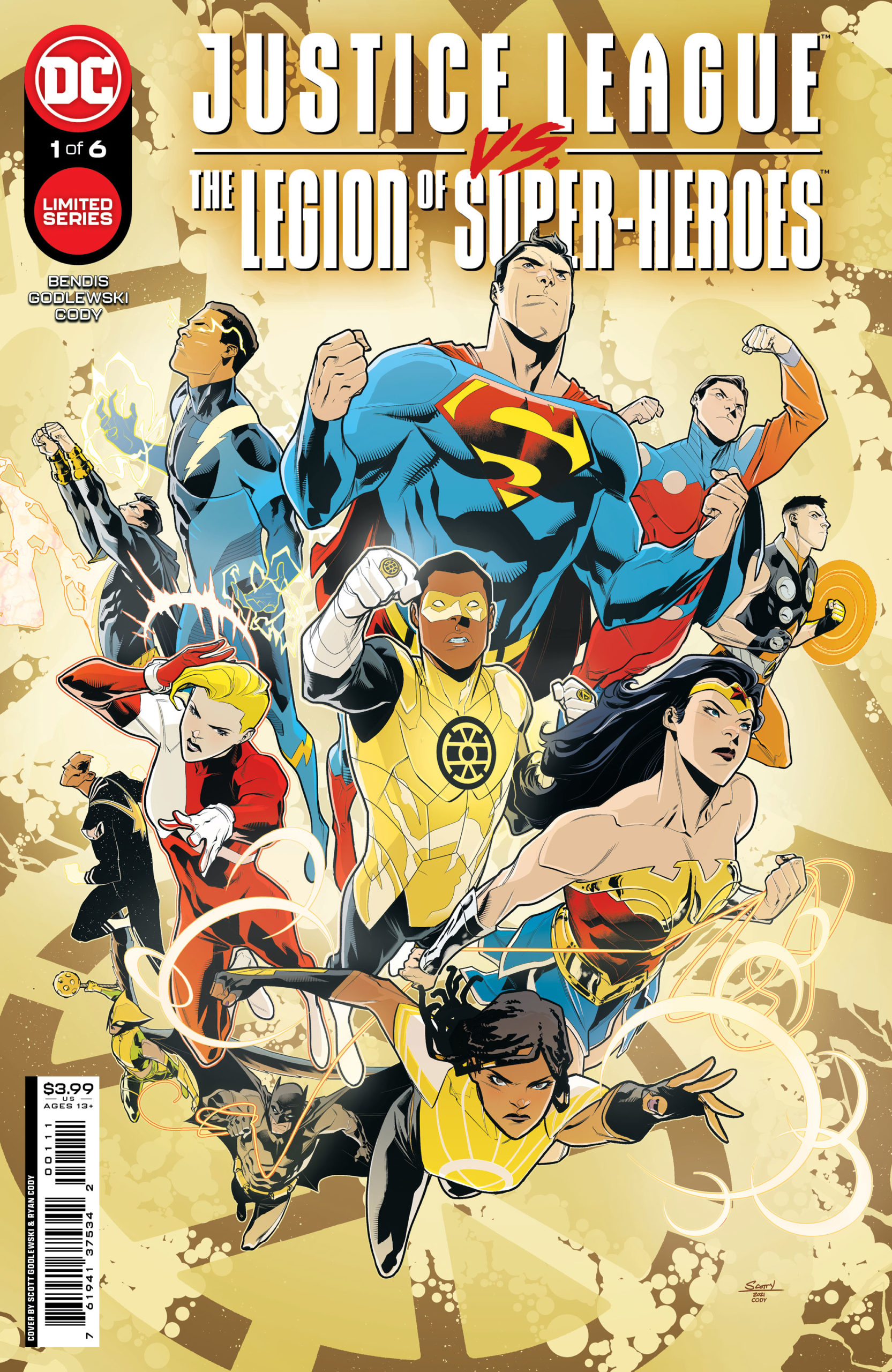 Justice League Vs. The Legion of Super-Heroes #1 - Main Cover