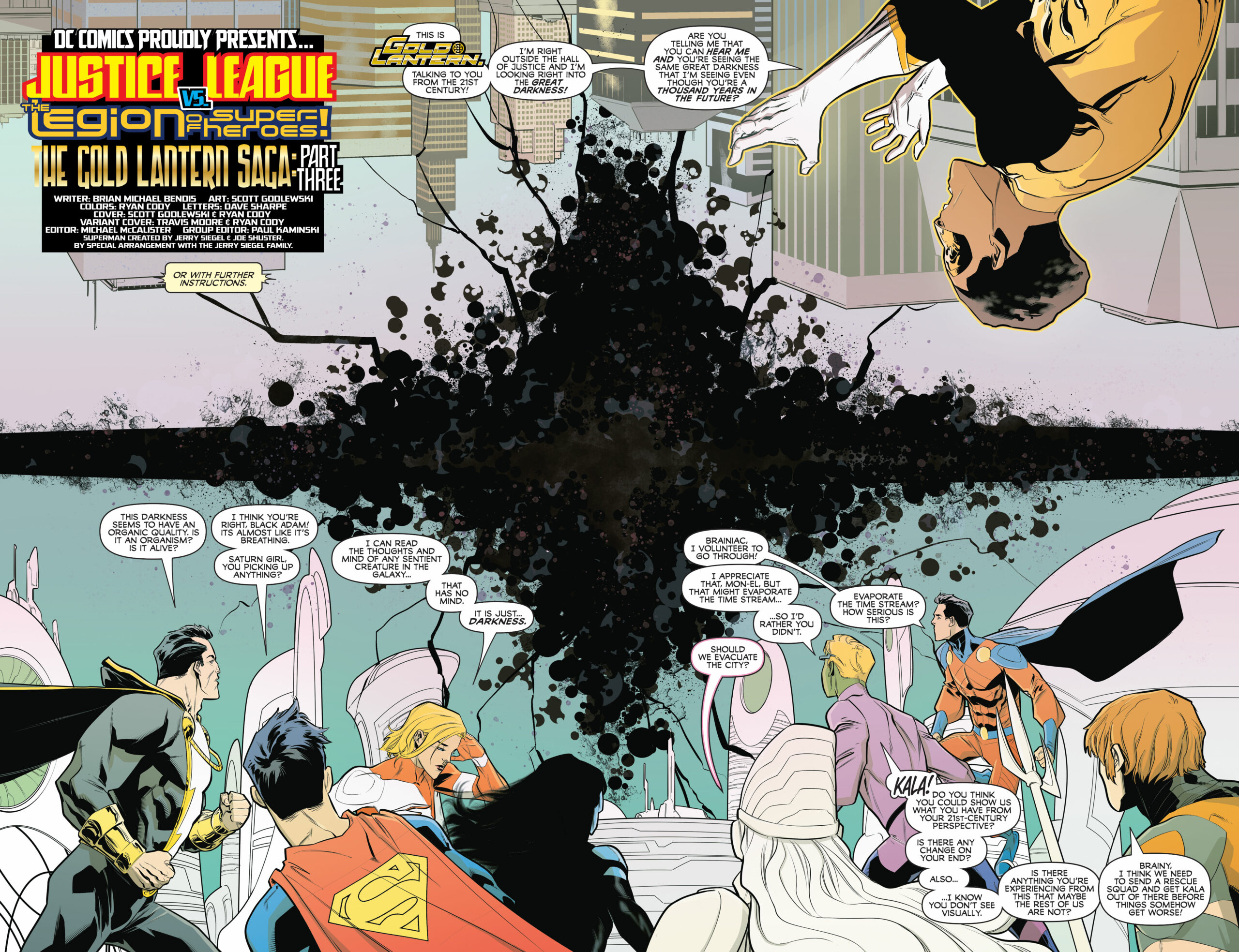 Justice League Vs The Legion of Super-Heroes #3 Pgs 2-3