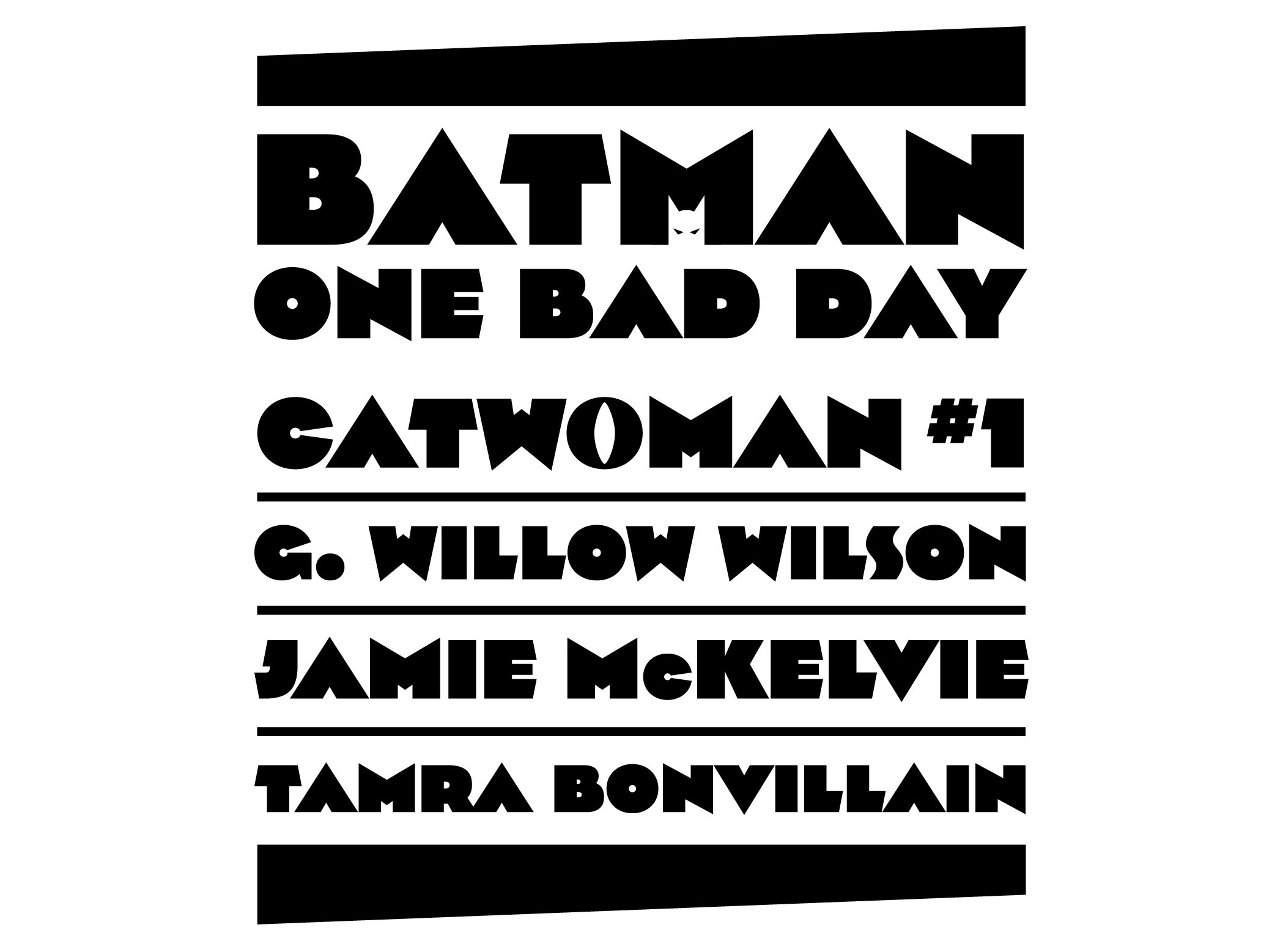 Batman - One Bad Day: Catwoman by G. Willow Wilson, Jamie McKelvie & Tamra Bonvillain
