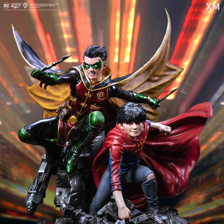 XM Studios Releases Robin and Superboy Statue - Dark Knight News