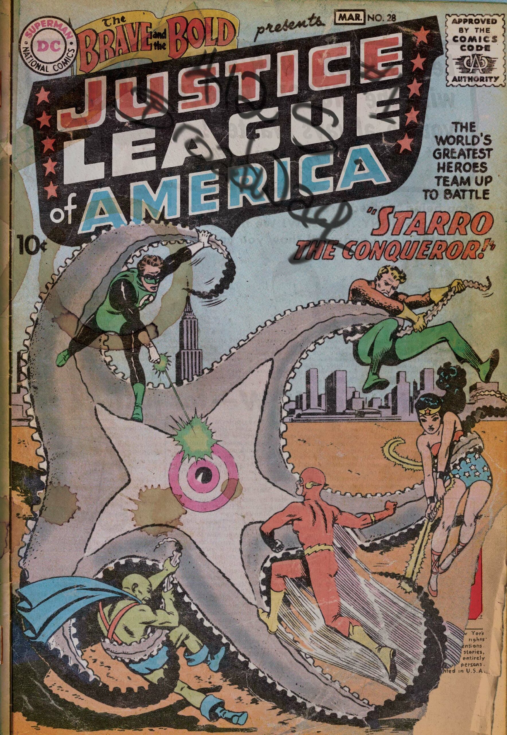 DC Comics The Brave and the Bold Justice League of America MAR. NO. 28  Reprint