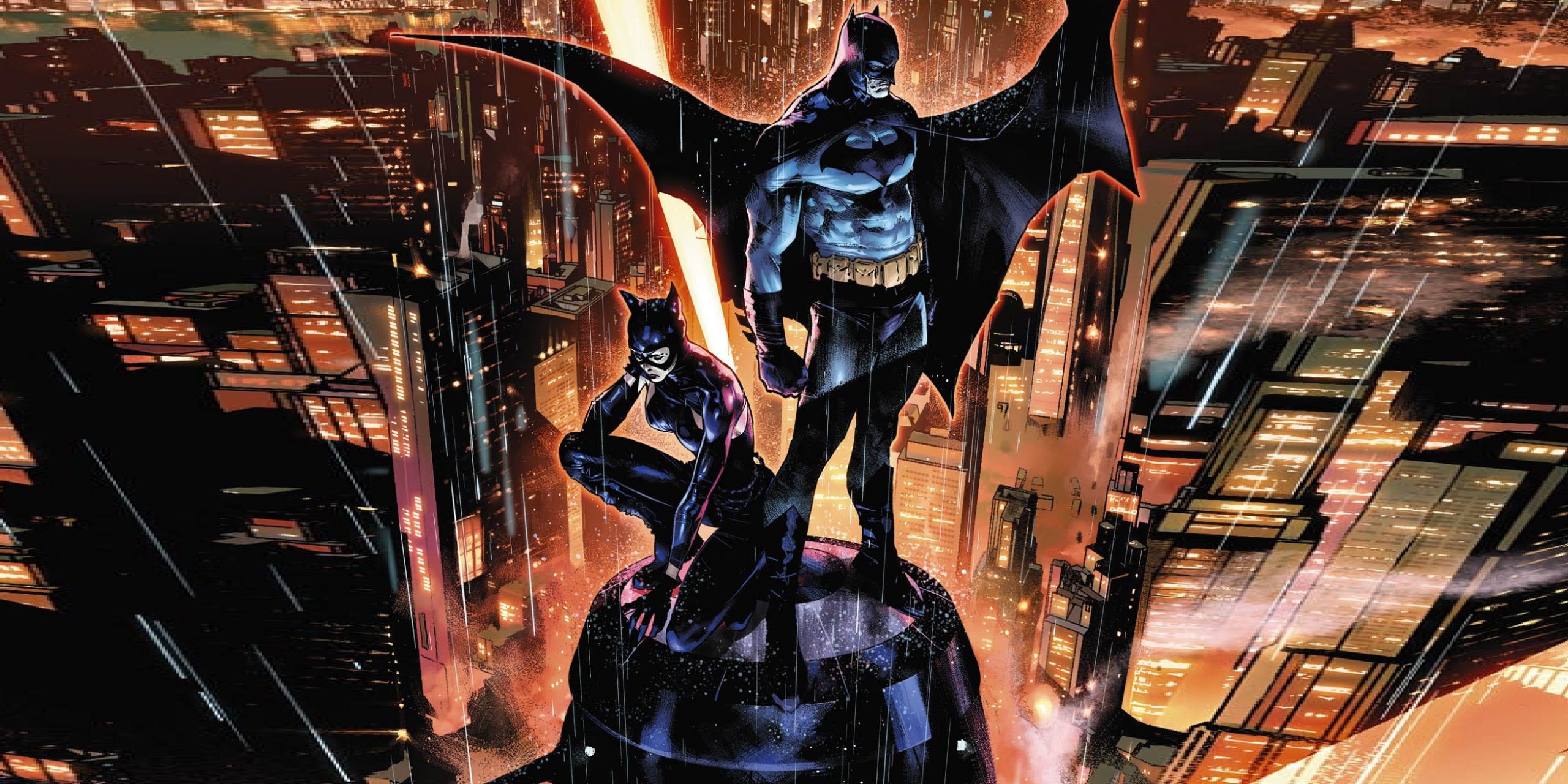 Sideshow Collectibles New Batman & Catwoman Fine Art Print -